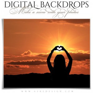 How to use Ashe Design Silhouette Digital Backdrops