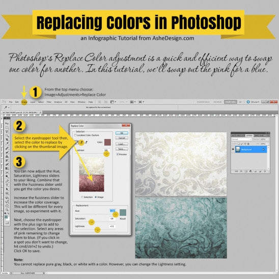 Tutorial: Replacing Color in Photoshop