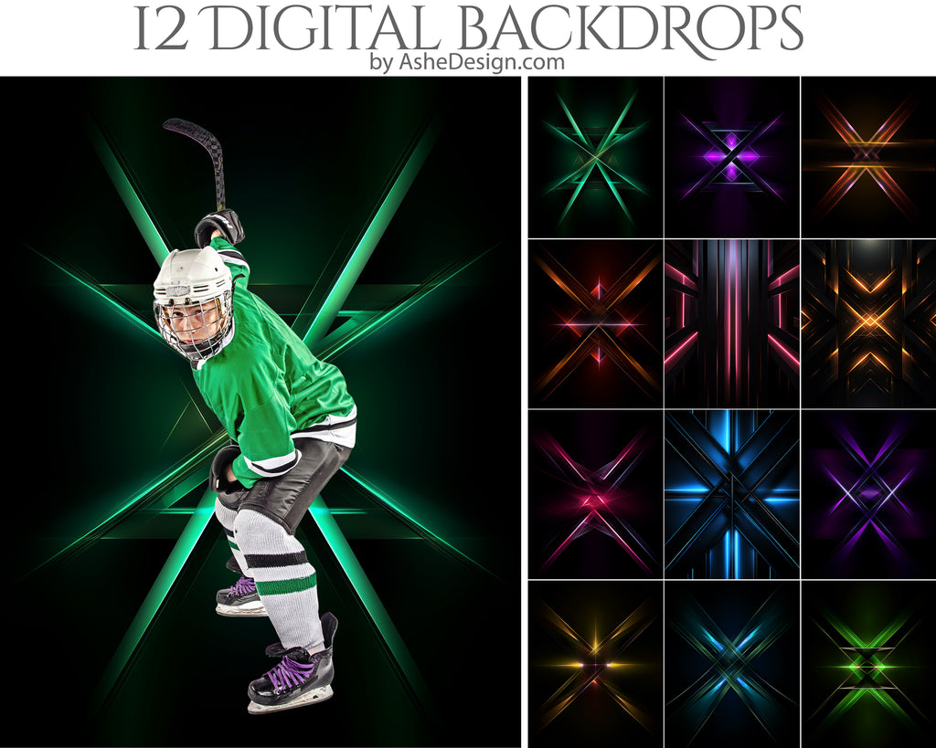 Digital Photography Backdrops - Extreme Light Streaks