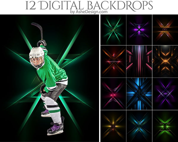 Digital Photography Backdrops - Extreme Light Streaks