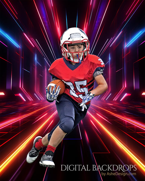 Digital Photography Backdrops - Futuristic Neon