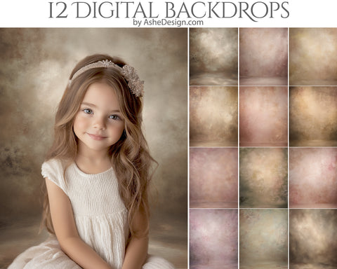 Old World Masters Soft Neutrals Digital Photography Backdrops