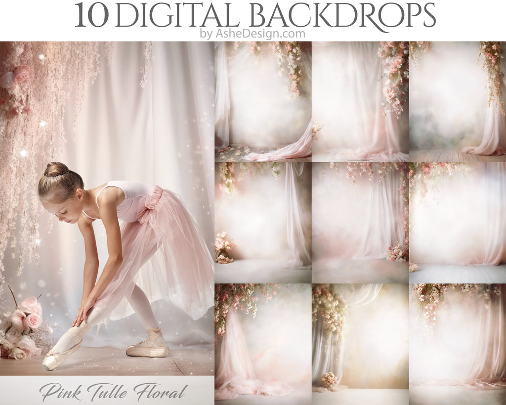 Photography backdrop, Digital overlays, Digital backgrounds, Photoshop overlays, photography overlays, Fine art backdrops, Tulle backdrops, Maternity backdrops, Backdrop Overlays, Tulle Floral, tulle overlays, Texture overlays, for photographers, Studio backdrop overlays, Flowing Tulle