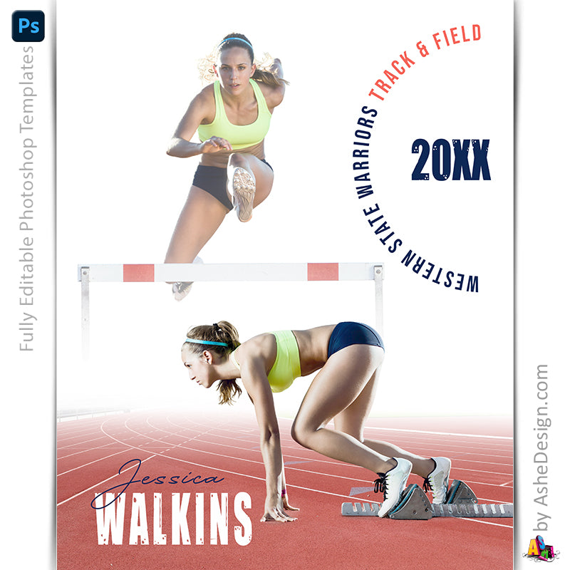 Amped Effects - All Around Track Poster Template For Photoshop