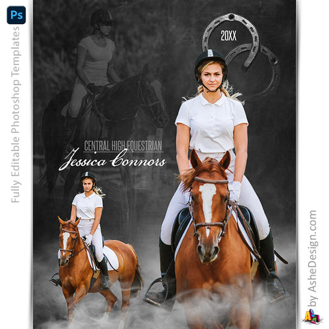 Amped Effects - Dream Weaver Equestrian Poster Template For Photoshop