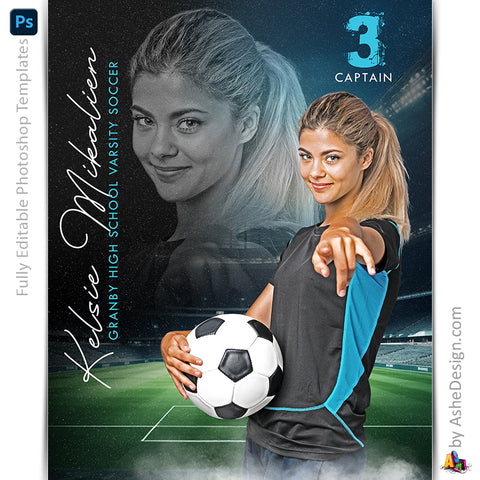 Amped Effects - Reflection Soccer Poster Template For Photoshop