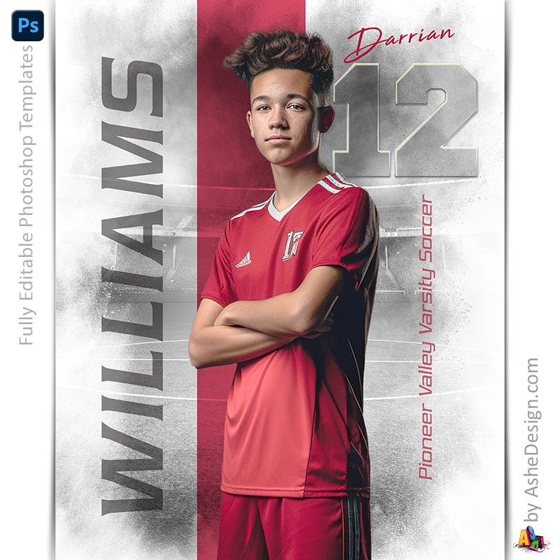 Soccer, Photoshop Template, Digital Background, Soccer Template, soccer poster, senior banner, Sports Poster, Custom Banner, Soccer Backdrop, Soccer Banner, photoshop services, soccer mom