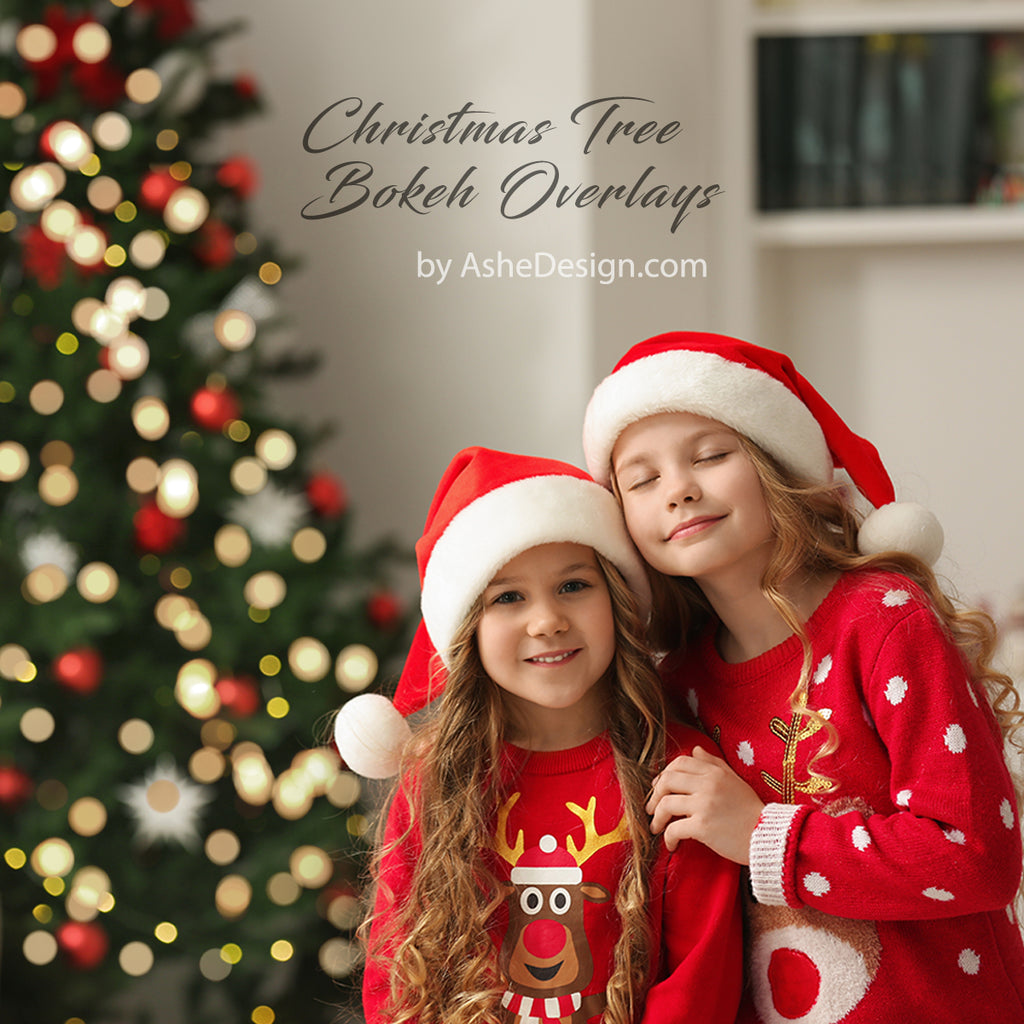 Designer Gems - Christmas Tree Bokeh Overlays