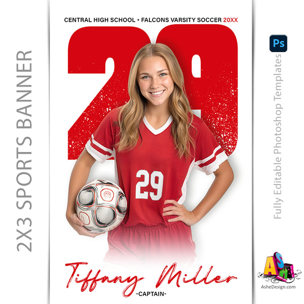 2x3 Amped Sports Banner - Paint Splatter