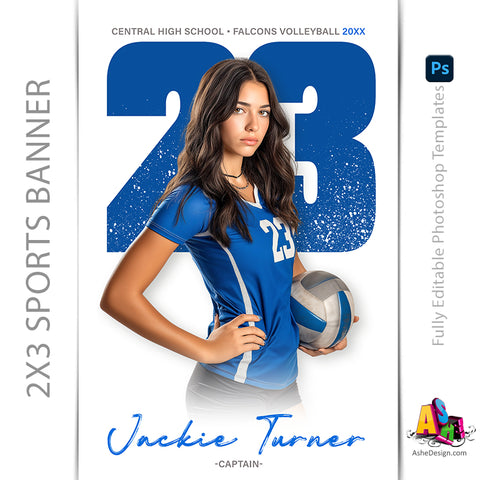 2x3 Amped Sports Banner - Paint Splatter