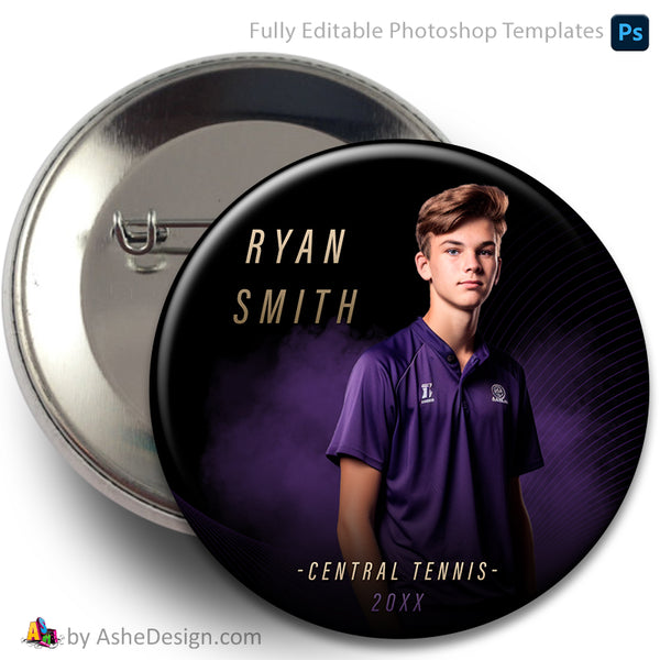 Sports Button - Multi-Sport Photoshop Template The GOAT