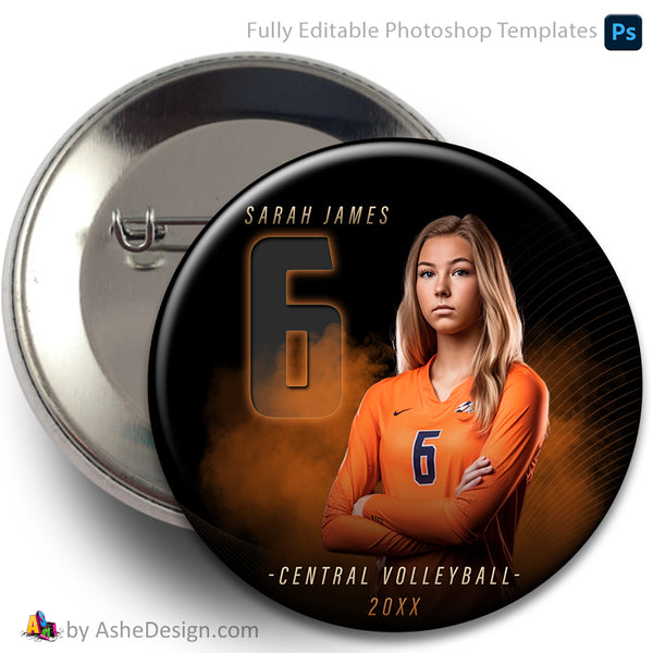 Sports Button - Multi-Sport Photoshop Template The GOAT