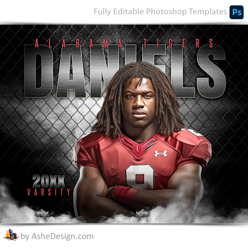 Sports Poster, Photoshop Template, Digital Background, Custom Banner, Senior Banner, Football Poster, Football Banner, Football Template, Football Background, Football Backdrop, Football Digital, Football Mom, Homecoming Poster