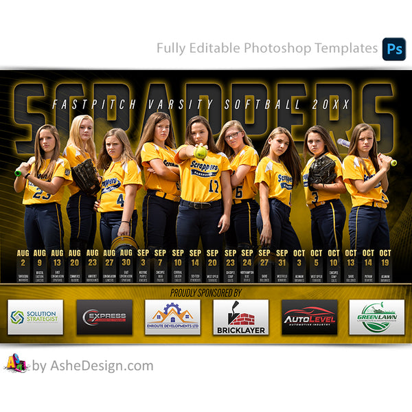 Ashe Design Sports Team Schedule Sponsor Poster Multi Sport ashe-design-sports-team-schedule-sponsor-poster-multi-sport
