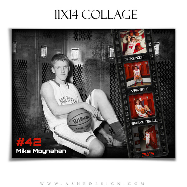 Sports Collage 11x14 | Film Strip Grunge