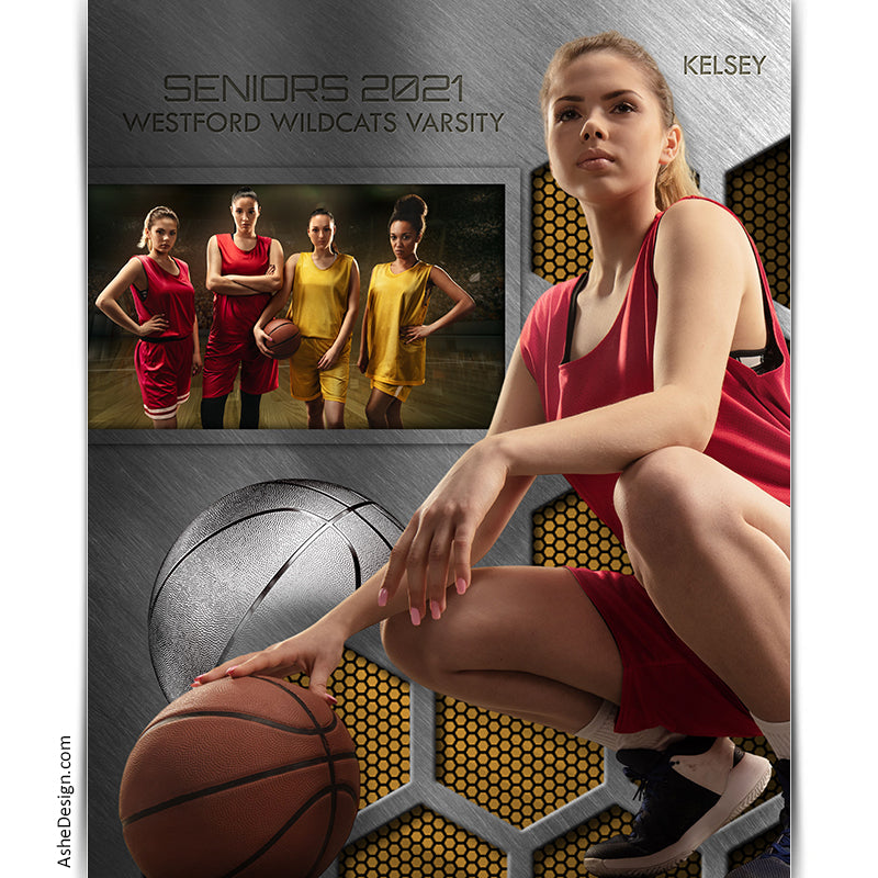Sports Memory Mates - Honeycomb Steel Basketball