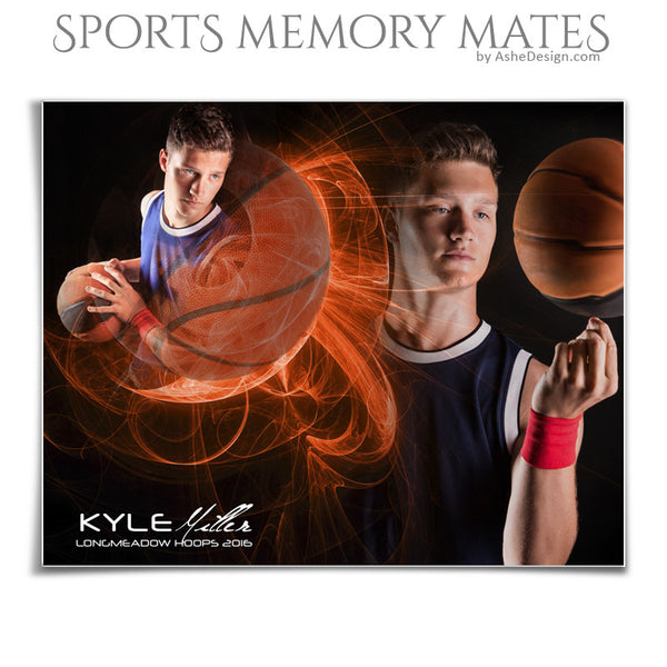 Sports Memory Mates 8x10 - Mystic Explosion Basketball