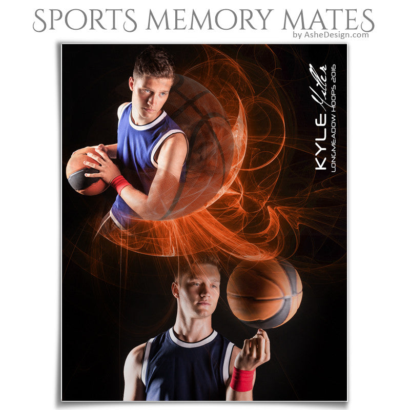 Sports Memory Mates 8x10 - Mystic Explosion Basketball