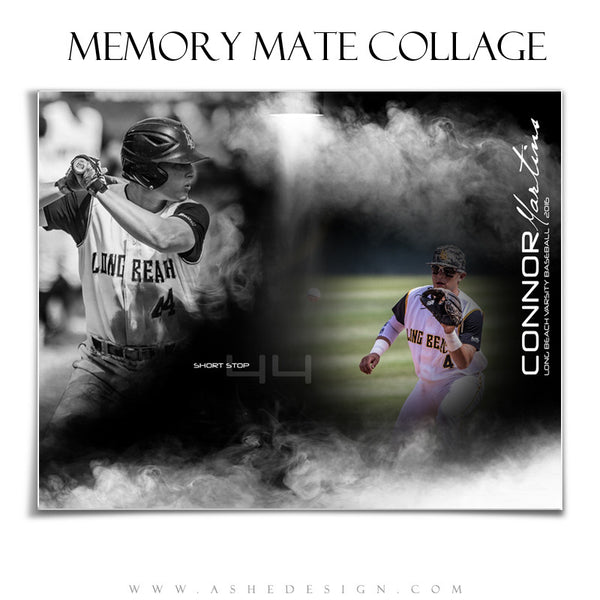 Ashe Design | Sports Memory Mate | 8x10 | Full Steam hz bb