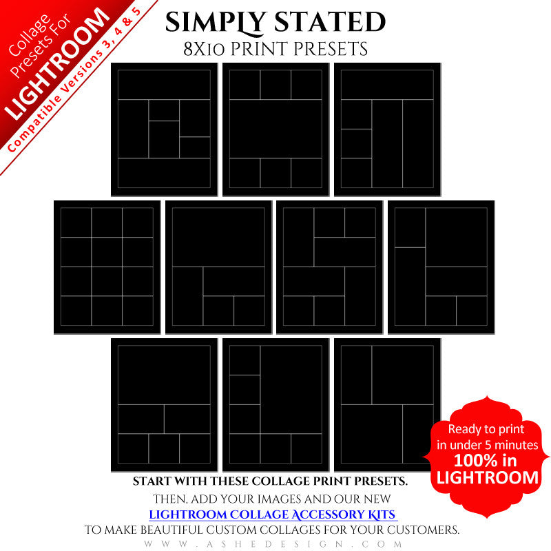 Lightroom Collage Presets (8x10) - Simply Stated
