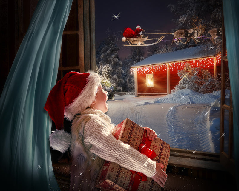 Ashe Design 16x20 Digital Backdrop Set - Waiting For Santa AFTER