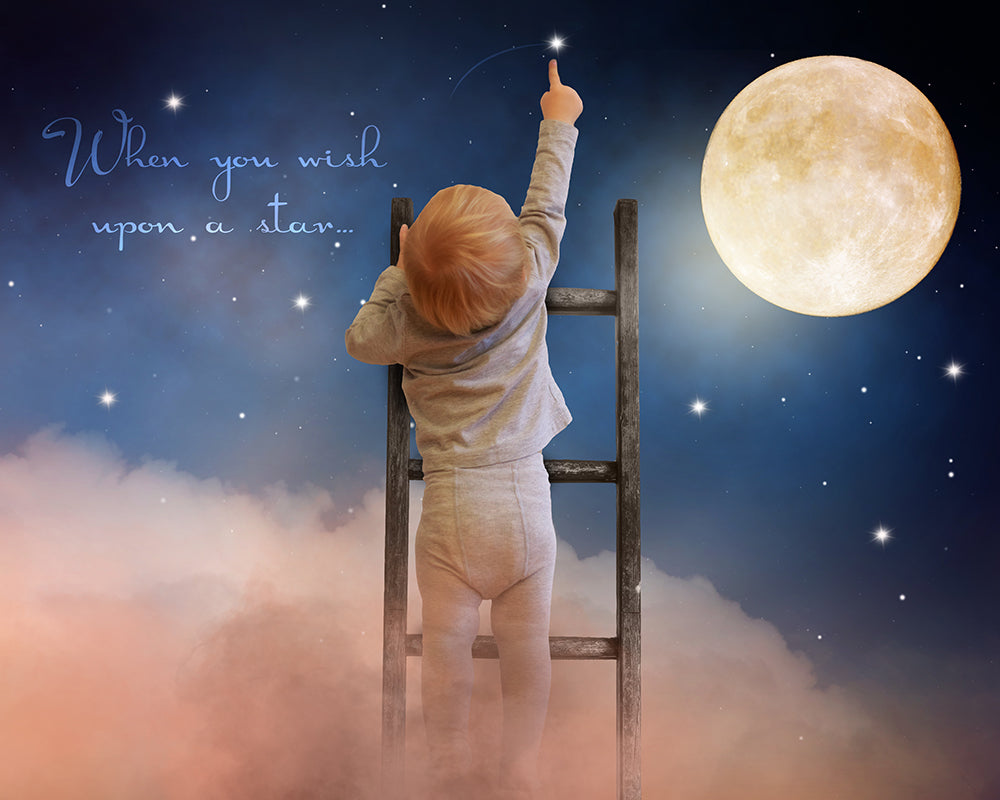 Digital Props 16x20 Backdrop Set - Wish Upon A Star