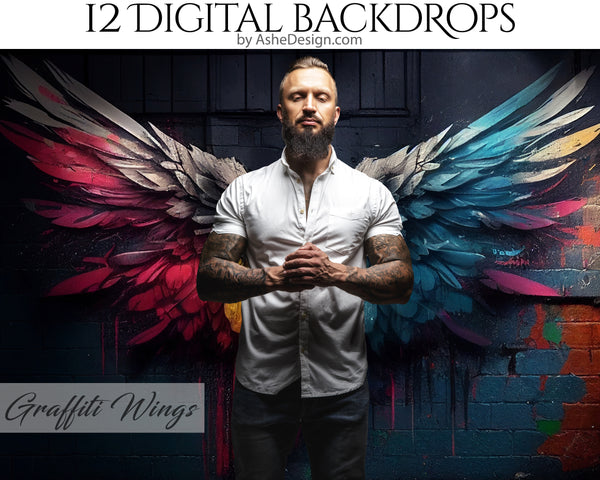 Photography backdrop, Digital overlays, Digital backgrounds, Photoshop overlays, photography overlays, Graffiti backdrops, Senior backdrops, Senior photography backdrops, Backdrop Overlays, Graffiti, graffiti overlays, Texture overlays, for photographers, Studio backdrop overlays, Graffiti Wings, Angel Wing Backdrops