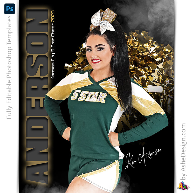 Cheer Photoshop Template, Digital Background, Cheer Template, cheer poster, senior banner, Sports Poster, Custom Banner, Cheer Backdrop, Cheer Banner, photoshop services, cheer mom