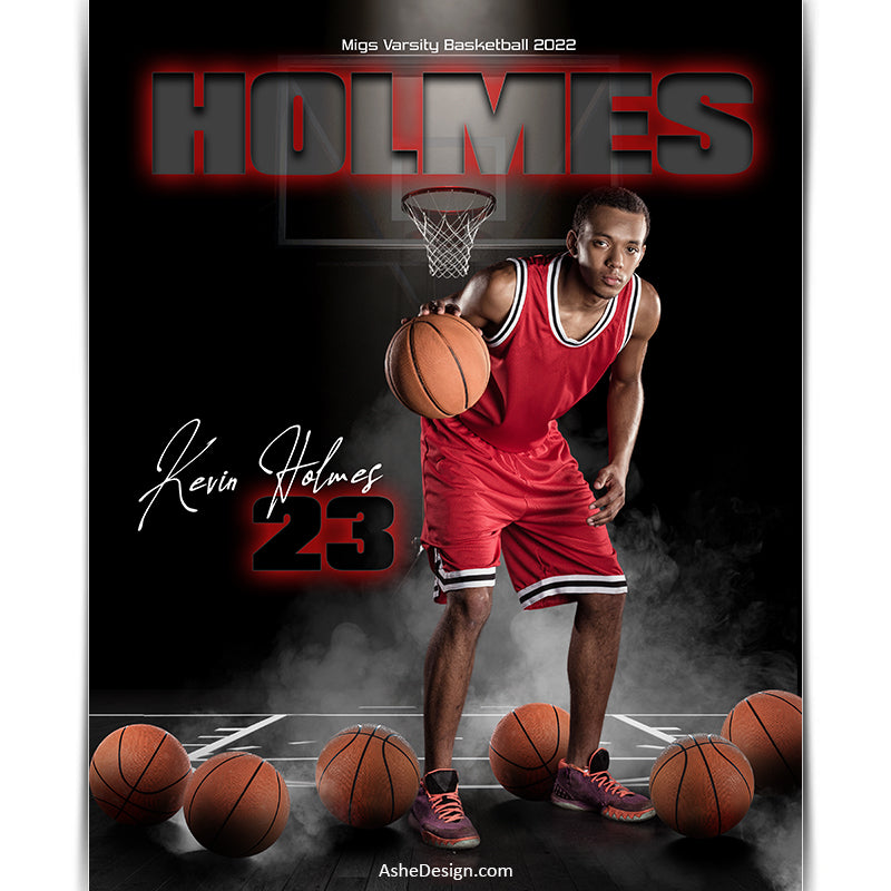 Basketball, Photoshop Template, Digital Background, Basketball Template, basketball poster, senior banner, Sports Poster, Custom Banner, Basketball Backdrop, Basketball Banner, photoshop services, basketball mom