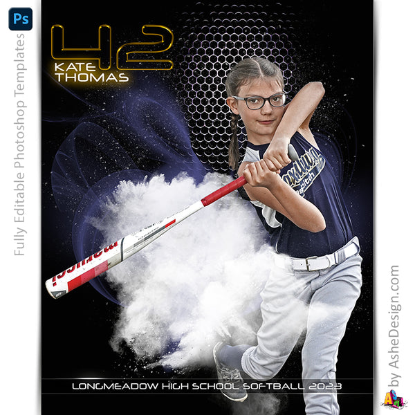 Sports Poster, Photoshop Template, Digital Background, Custom Banner, Senior Banner, photoshop sports, templates, sports templates, senior sports poster, photoshop services, custom poster, sports background, digital template