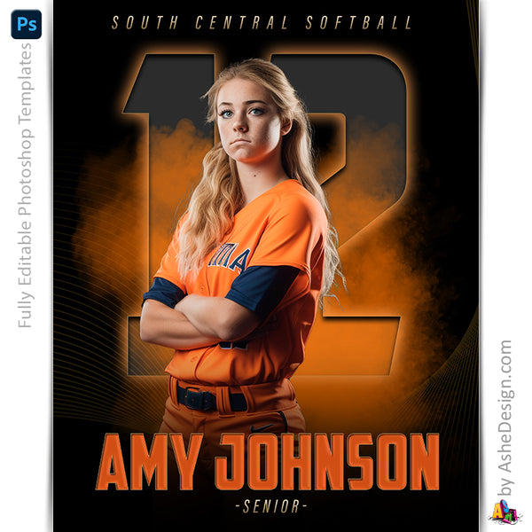 Sports Poster, Photoshop Template, Digital Background, Custom Banner, Senior Banner, photoshop sports, templates, sports templates, senior sports poster, photoshop services, custom poster, sports background, digital template