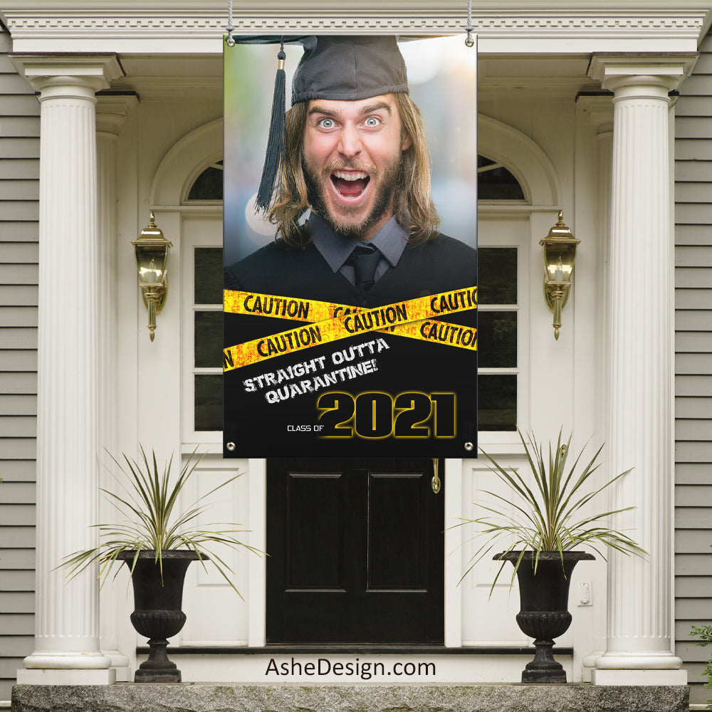 Graduation Photo Banner 3'x5' - Lockdown