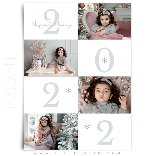 5x7 Flat Card Design - Modern Simplicity Block
