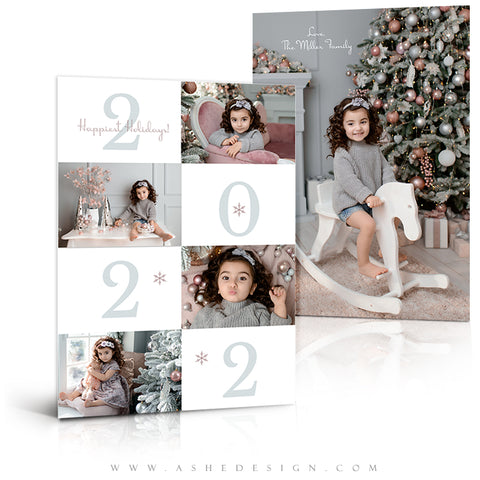 5x7 Flat Card Design - Modern Simplicity Block