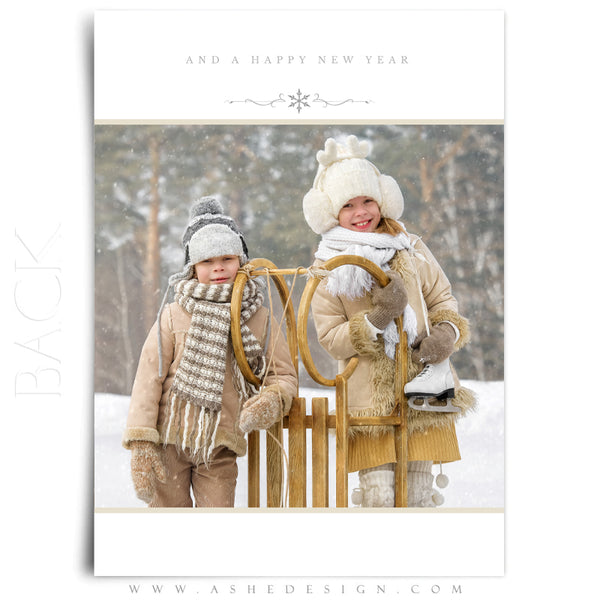 5x7 Flat Card Design - Modern Simplicity Holiday