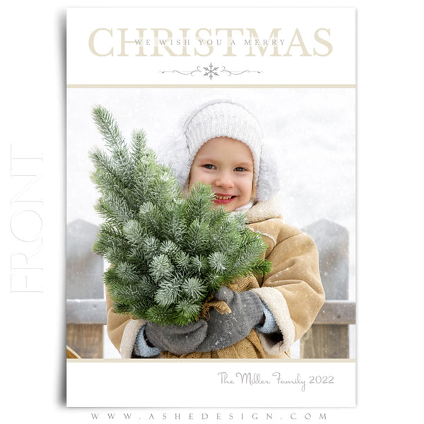 5x7 Flat Card Design - Modern Simplicity Holiday