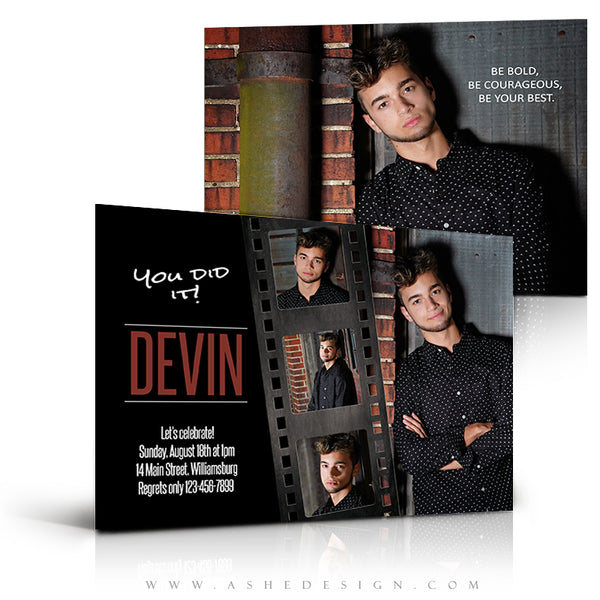 5x7 Flat Card Design - On Film