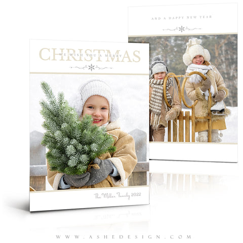 5x7 Flat Card Design - Modern Simplicity Holiday