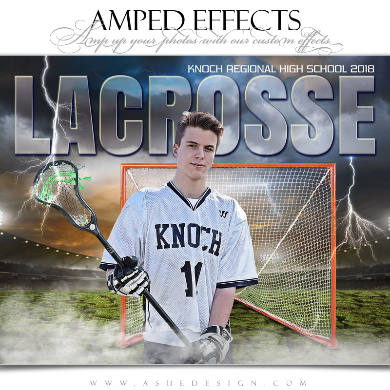 Ashe Design 16x20 Amped Effects Sports Poster - Breaking Ground Lacrosse