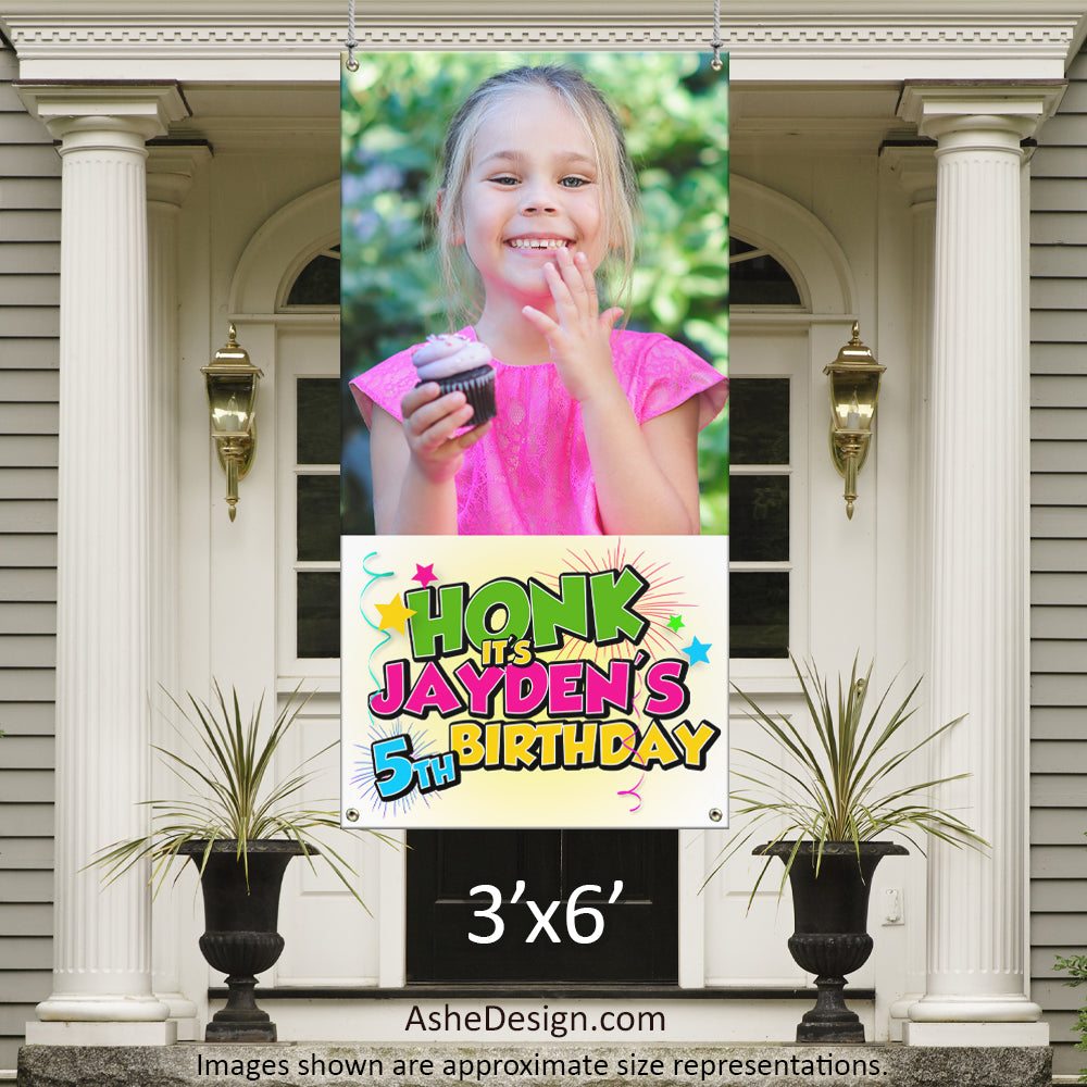 Photo Banner 3'x6' - Honk Birthday