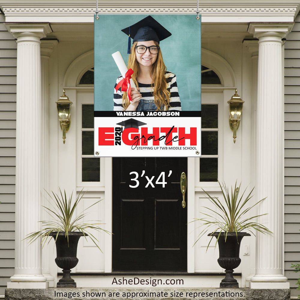 3x4 Graduation Banner - Eighth Grade