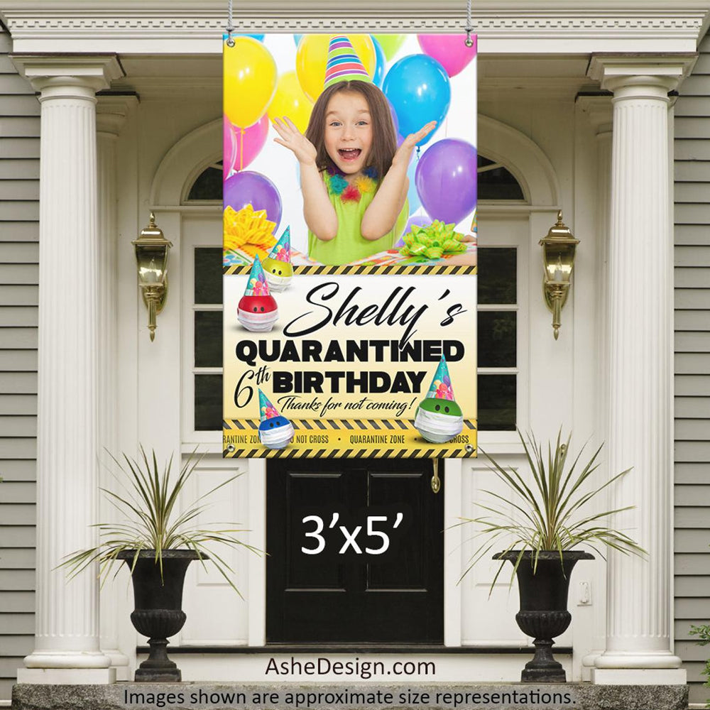 Photo Banner 3'x5' - Quarantine Birthday Photo