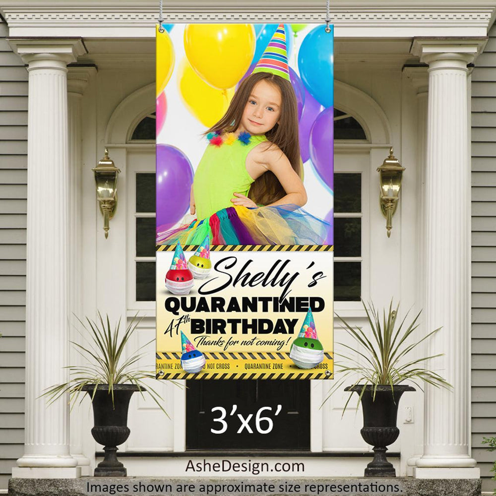 Photo Banner 3'x6' - Quarantine Birthday Photo
