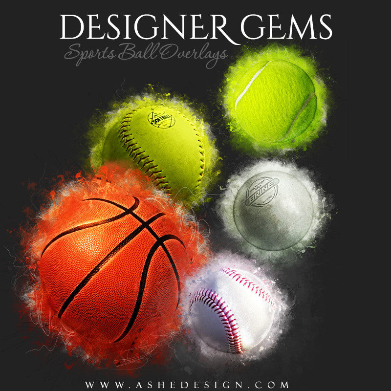 Designer Gems - Grunge Balls Overlays Set 1