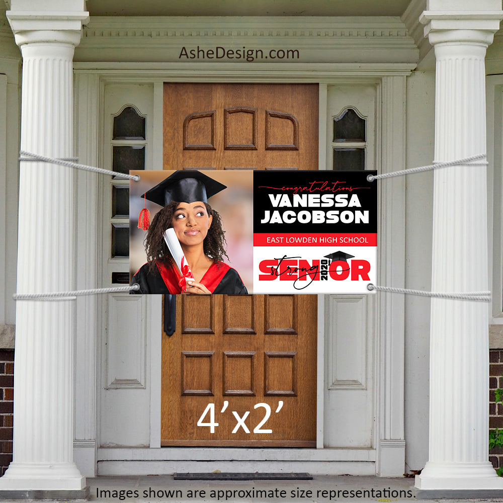 4x2 Graduation Banner - 2020 Senior Strong Wide