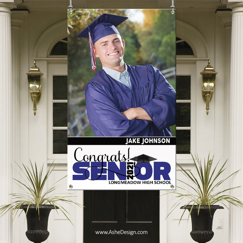 3x5 Graduation Banner - Congrats Senior