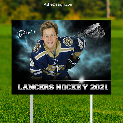 Lawn Sign 18x24 - Electric Explosion Hockey