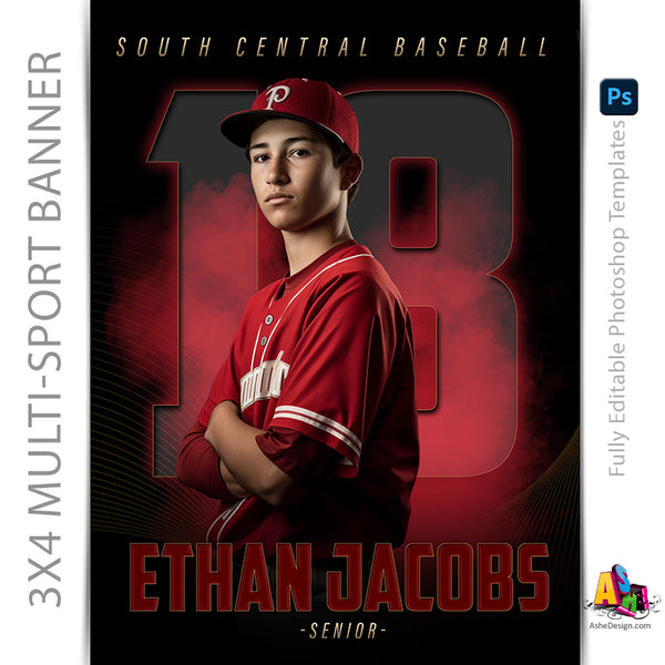 Sports Poster, Photoshop Template, Digital Background, Custom Banner, Senior Banner, photoshop sports, templates, sports templates, senior sports poster, photoshop services, custom poster, sports background, digital template