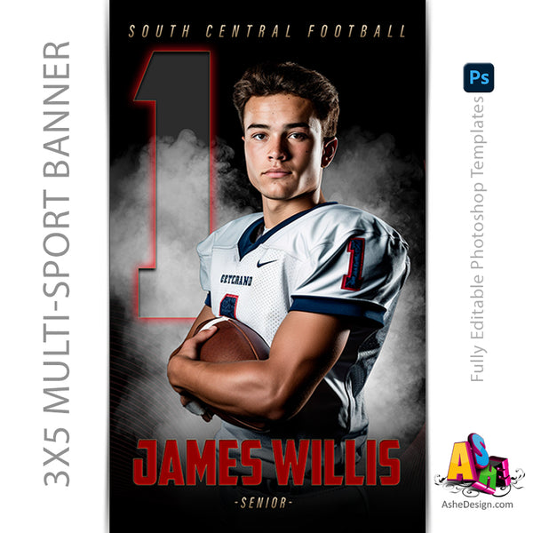 Sports Poster, Photoshop Template, Digital Background, Custom Banner, Senior Banner, photoshop sports, templates, sports templates, senior sports poster, photoshop services, custom poster, sports background, digital template
