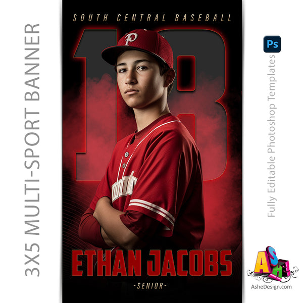 Sports Poster, Photoshop Template, Digital Background, Custom Banner, Senior Banner, photoshop sports, templates, sports templates, senior sports poster, photoshop services, custom poster, sports background, digital template